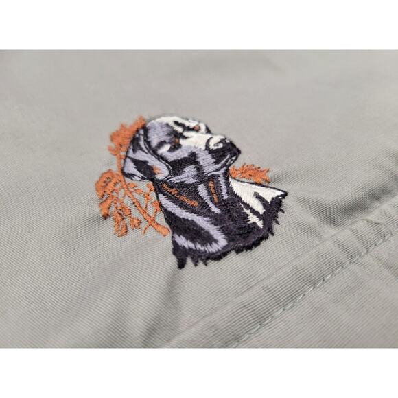 Vintage Outdoor Impression Made in USA Button Up Hunting Shirt Labrador Dog XXL - Picture 3 of 7